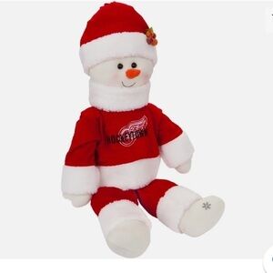 Detroit Red Wings Hockeytown NHL Snowflake Friend Plush Snowman